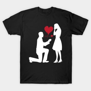 Marriage Proposal T-shirt T-Shirt